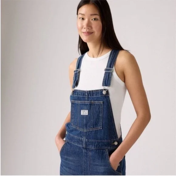 Levi's Women's Vintage Denim Jean Overalls Size Large - Picture 4 of 14